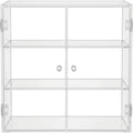Zwms Clear Acrylic Double-Door Cosmetic Cabinet with 3 Shelves - Product view